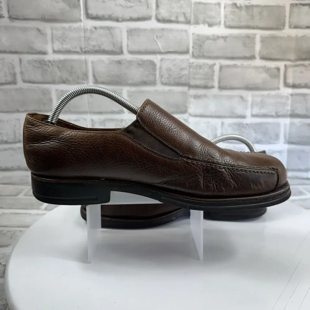 Sandro Men's Size 9.5 D Brown Leather Comfort Soft Gel Slip On Loafers